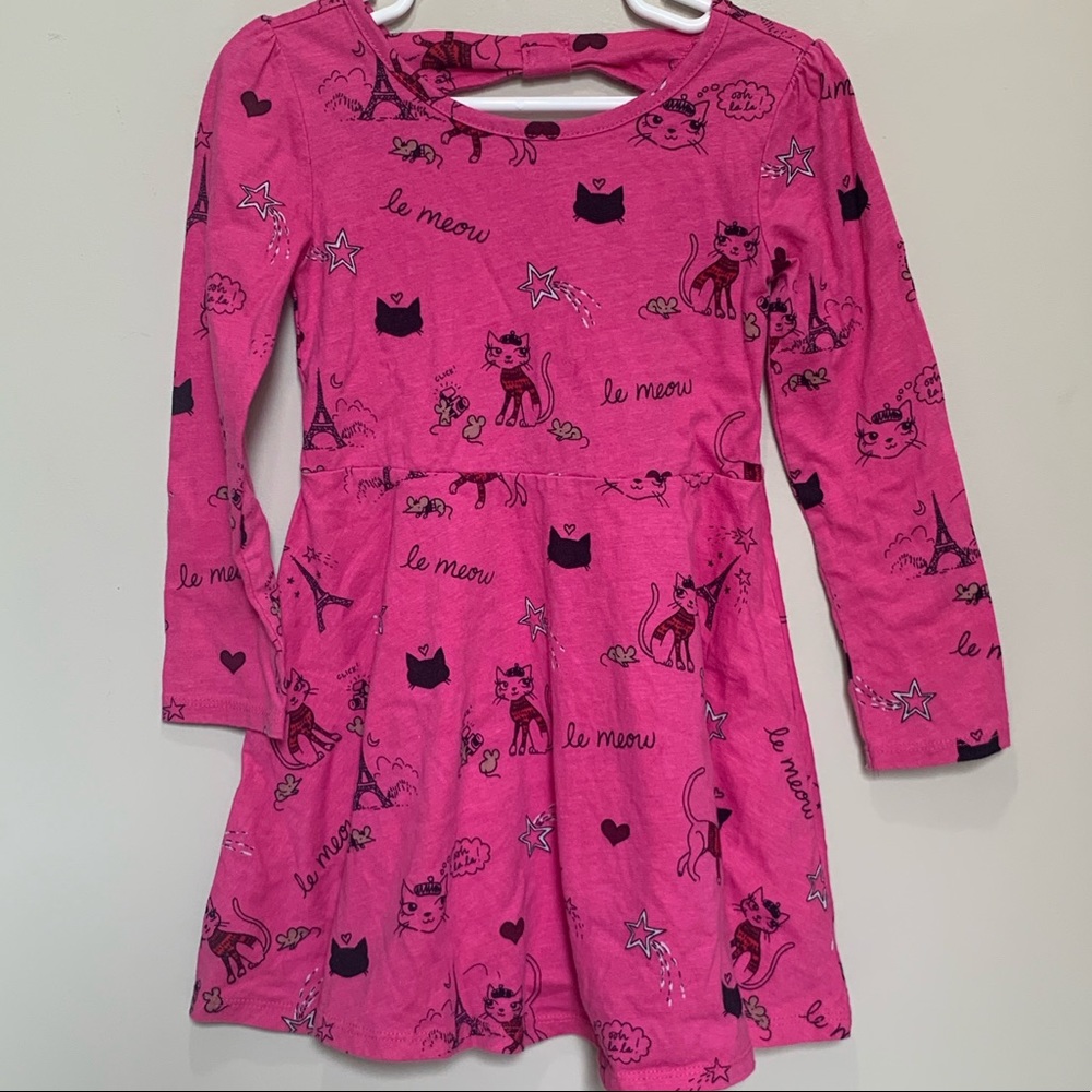 ⭐️ 5 for 25 ⭐️ Pink “le meow” cat dress